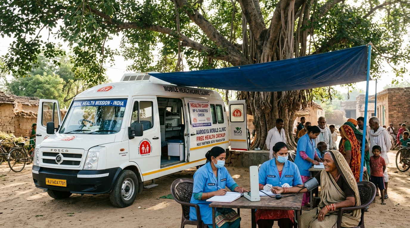 Mobile Healthcare Vans Delivering Free Clinical Care to Remote Villages